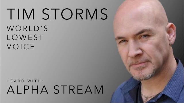 Tim Storms lowest voice