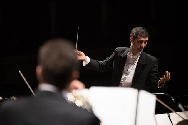 orchestra conductor Andrea Vitello at work.